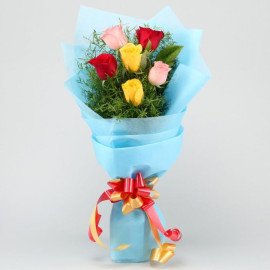 Lively Roses Bunch