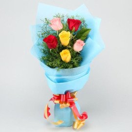 Lively Roses Bunch