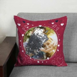 Love Everywhere Personalized Magic Reversible Sequin cushions