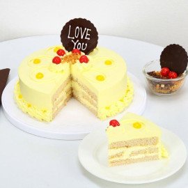 Love You Valentine Butterscotch Cake