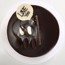 Love You Valentine Chocolate Cake