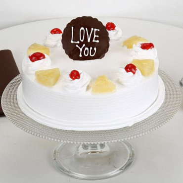 Love You Valentine Pineapple Cake