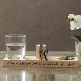 Love Personalized Wooden Desk Organizer