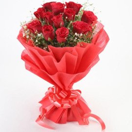 Lovely Red Roses Bouquet