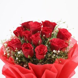 Lovely Red Roses Bouquet
