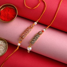 Meenakari Charm Rakhi