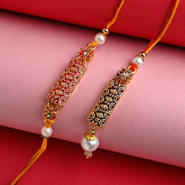 Meenakari Charm Rakhi