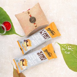 Metal Rakhi N Treat Combo