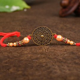 Metal Rakhi N Treat Combo