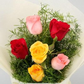 Mixed Love Roses Bunch