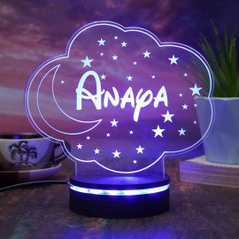 Moon & Stars Personalized Night Lamp