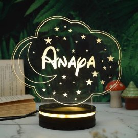 Moon & Stars Personalized Night Lamp