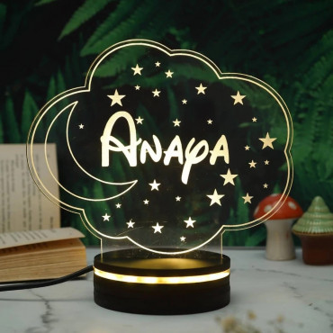 Moon & Stars Personalized Night Lamp