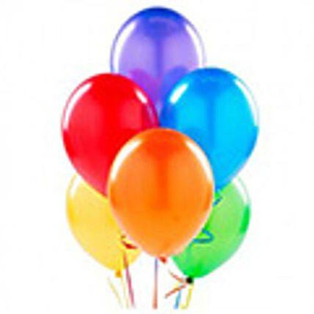 Multi Coloured Deflated Balloons Set of 50