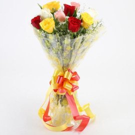 Multicolored Magical Roses Bouquet