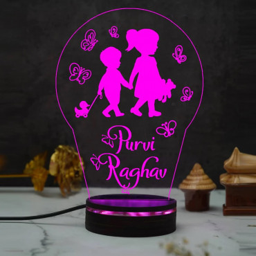 Bro N Sis Personalized Night Lamp 