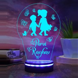 Bro N Sis Personalized Night Lamp 