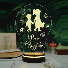Bro N Sis Personalized Night Lamp 