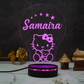 Cute Kitty Personalized Night Lamp