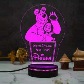 Masha N Bear Personalized Night Lamp