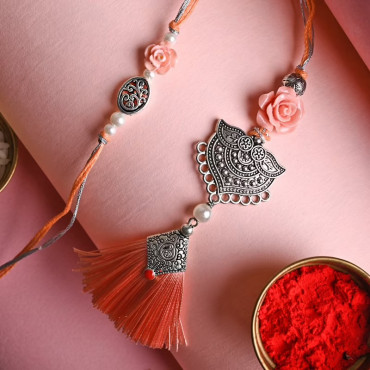 Oxidized Rakhi Duo