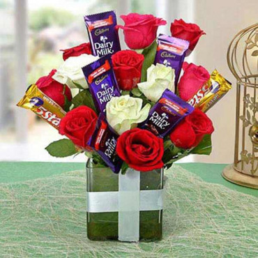 Supreme Choco Flower Arrangement