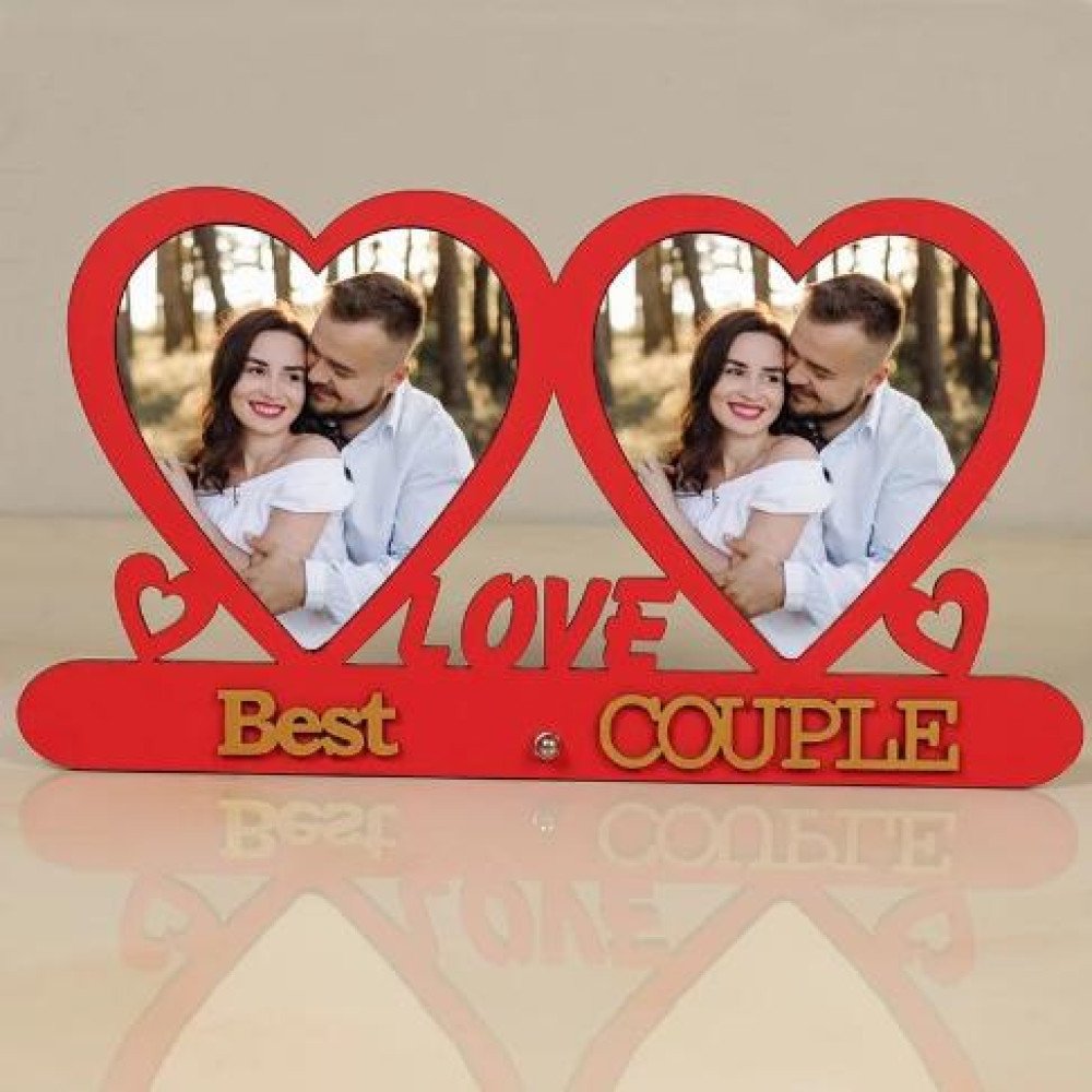 Personalised Best Couple Photo Frame with Heart