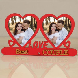 Personalised Best Couple Photo Frame with Heart