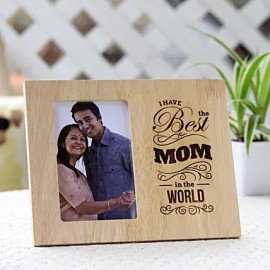 Personalised Best Mom In The World Photo Frame