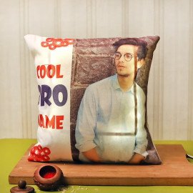 Personalised Cushion Mug N Rakhi