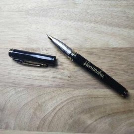 Personalised Exquisite Black Golden Pen