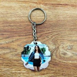 Personalised Floral Key Chain