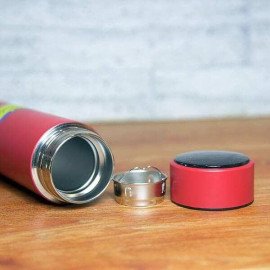 Personalised Red Bottle with Led Temperature indicator