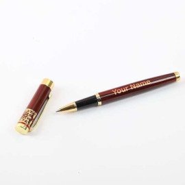 Personalised Red Pen in a Beautiful Engraved Box