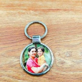 Personalised Round Metal Key Chain