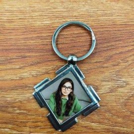 Personalised Square Metal Key Chain