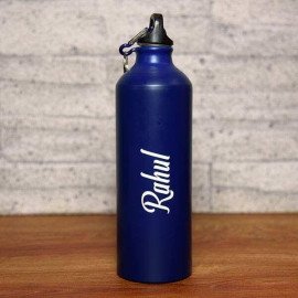 Personalised Unisex Blue Bottle with Name