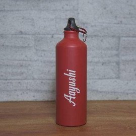 Personalised Unisex Red Bottle with Name