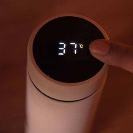 Personalised White Bottle with Led Temperature indicator