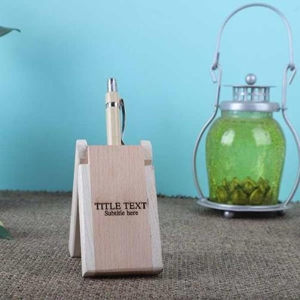 Personalised Wooden Pen Holder