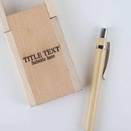Personalised Wooden Pen Holder