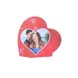 Personalised heart shaped led lamp for couples