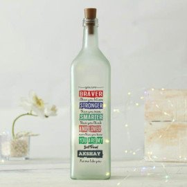 Personalized Best Friend Frosted LED Bottle Lamp
