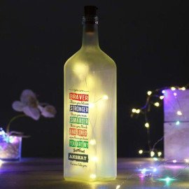 Personalized Best Friend Frosted LED Bottle Lamp