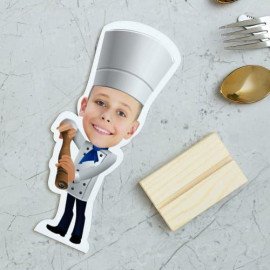 Personalized Chef Caricature for Boys