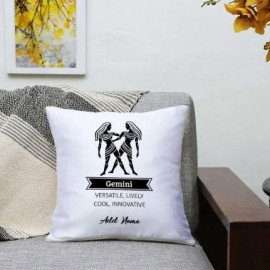 Personalized Gemini Satin Zodiac cushions