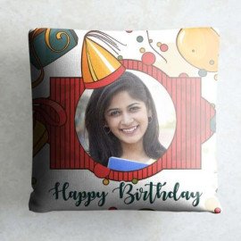 Personalized Happy Birthday Photo cushions