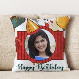 Personalized Happy Birthday Photo cushions