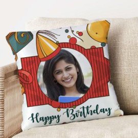 Personalized Happy Birthday Photo cushions
