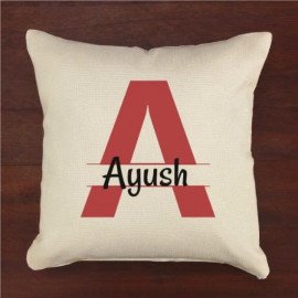 Personalized Initials Jute cushions